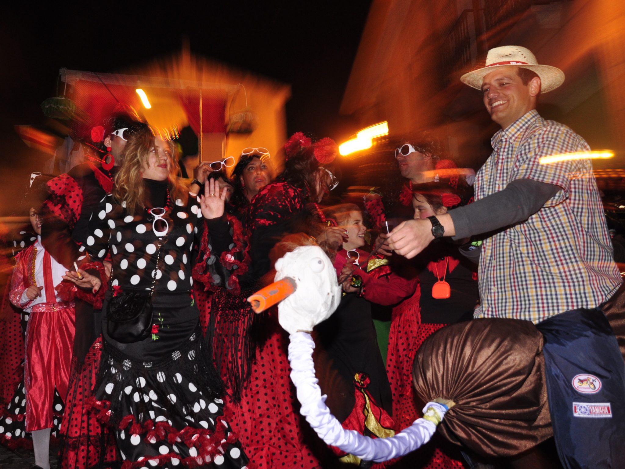 Familia disfrazada en Colmenar