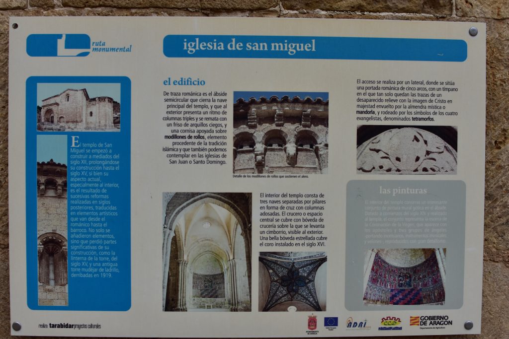 Cartel de la Iglesia de San Miguel