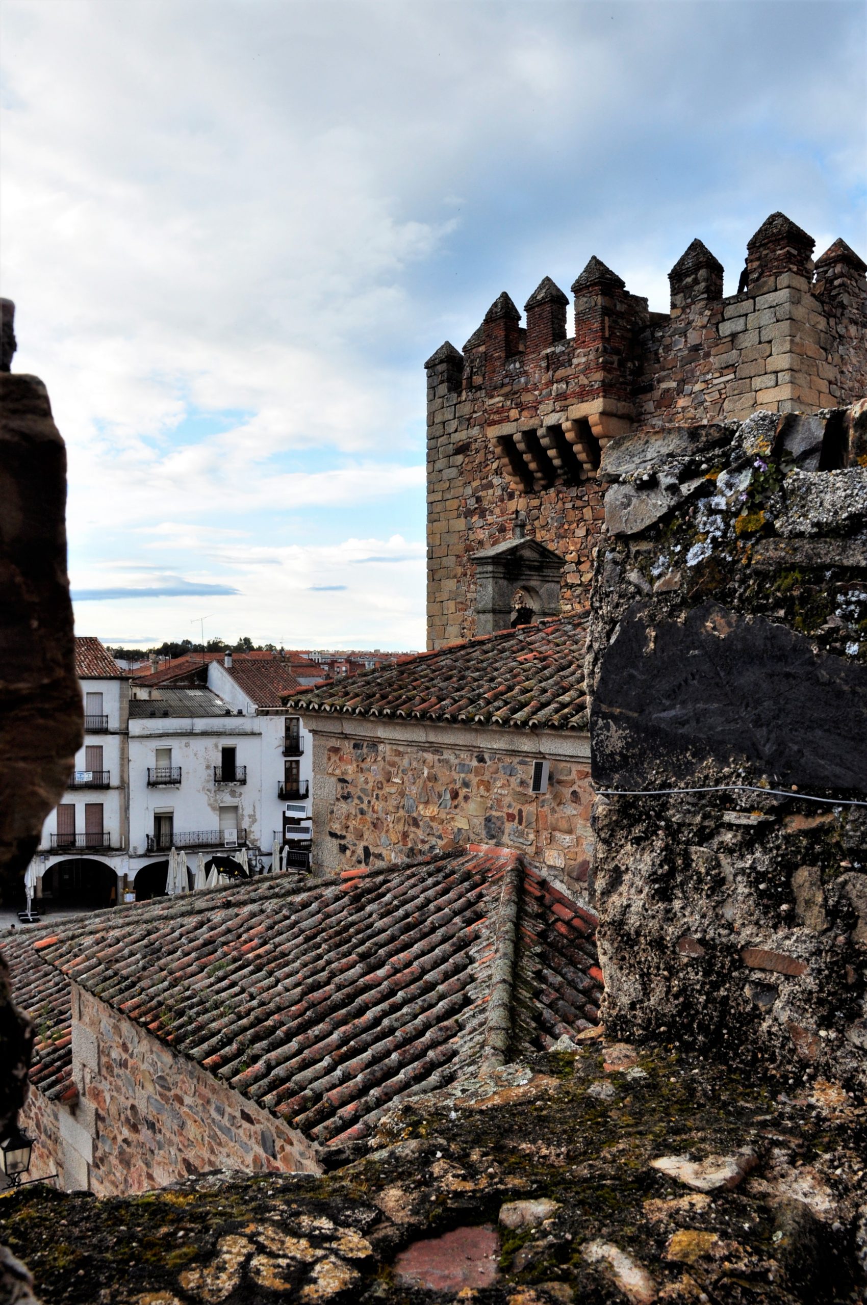 Vista sobre los tejados de Cáceres